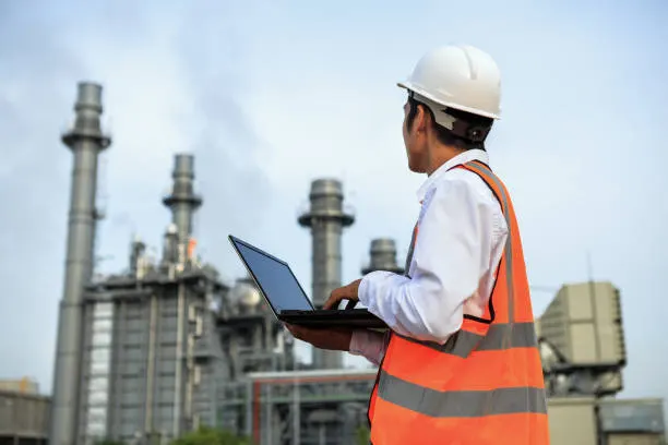 Instalação industrial de petróleo e gás